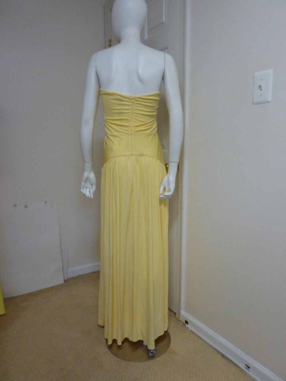 STAUD Strapless Yellow Maxi Dress - Picture 15 of 16